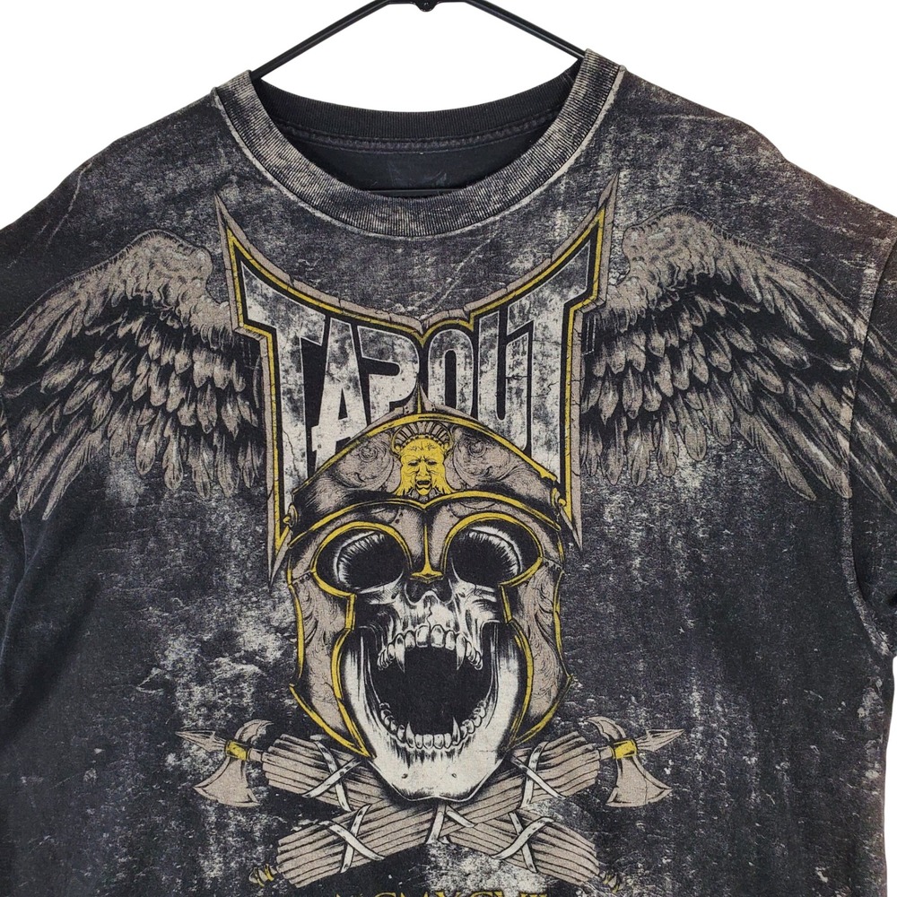 Tapout Signature Series Mens MMA Graphic T-Shirt Veni Vidi Vici Skull Eagle XL